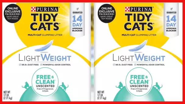 Purina Tidy Cats Lightweight Free & Clean Clumping Cat Litter