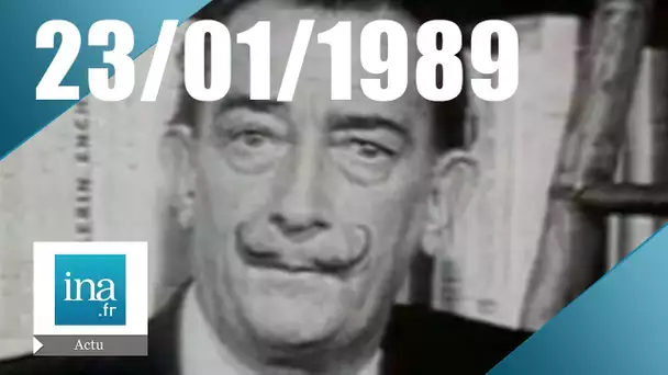 20h Antenne 2 du 23 janvier 1989 | Salvador Dali est mort | Archive INA