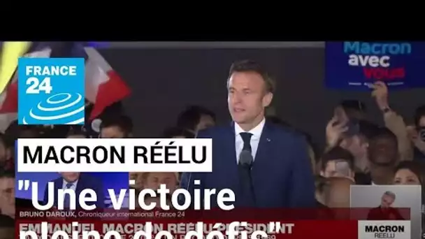 Macron réélu : "C'est une victoire pleine de défis" • FRANCE 24