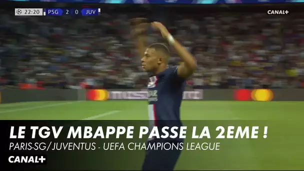 Mbappé met son doublé après un caviar d'Hakimi - PSG / Juventus - Ligue des Champions (1re j.)