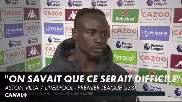 La réaction de Sadio Mané après Aston Villa / Liverpool - Premier League (J33)