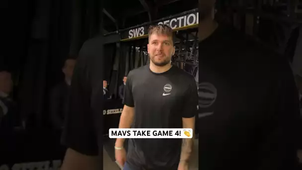 Mavericks walk off after the Game 4 W! 👀 | #Shorts