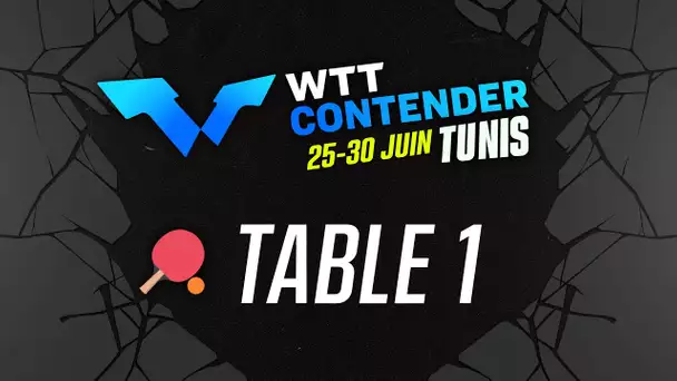 WTT CONTENDER TUNIS - 28/06 - TABLE 1 - SESSION 1