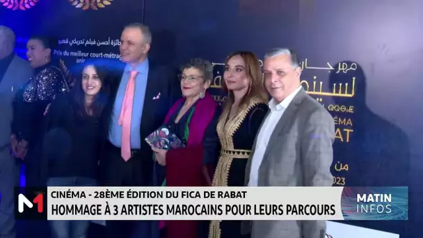 28e édition du FICA de Rabat : Hommage à 3 artistes marocains pour leurs parcours