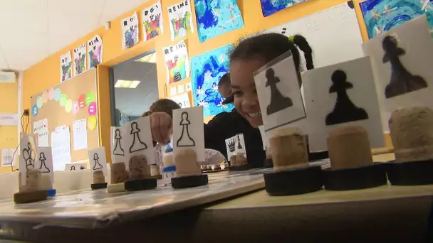 Opération échecs et maths à l'école primaire de Mignaloux-Beauvoir dans la Vienne