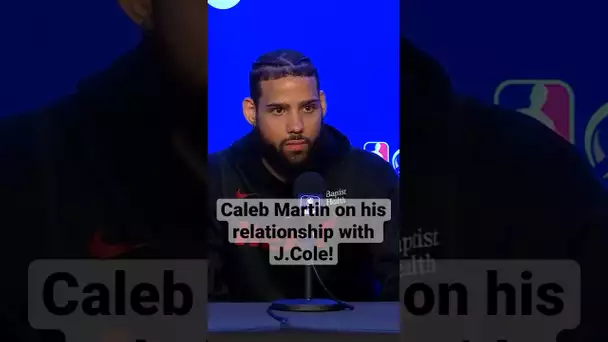 “That’s Like My Brother”- Caleb Martin Talks J.Cole’s support ahead of the #NBAFinals! | #Shorts