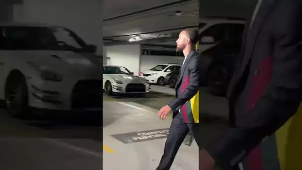 Steph Curry arrives early for Game 1! | #Shorts