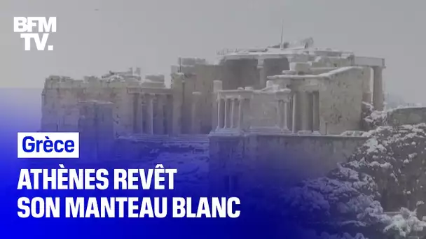 Grèce: Athènes revêt son manteau blanc