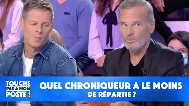 Quel chroniqueur a le moins de répartie ?