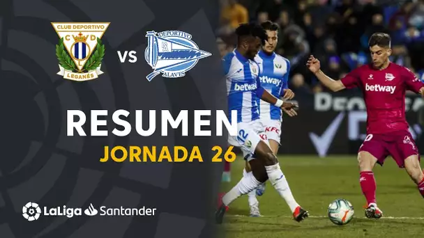 Resumen de CD Leganés vs Deportivo Alavés (1-1)