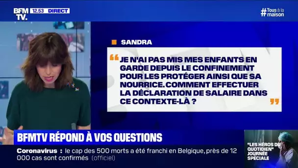 Je n'ai pas mis mes enfants en garde, comment effectuer la déclaration de salaire ?