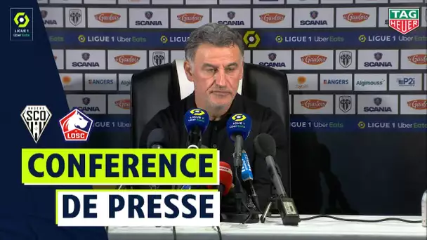 Conférence de presse ANGERS SCO - LOSC LILLE (1-2)  / 2020/2021