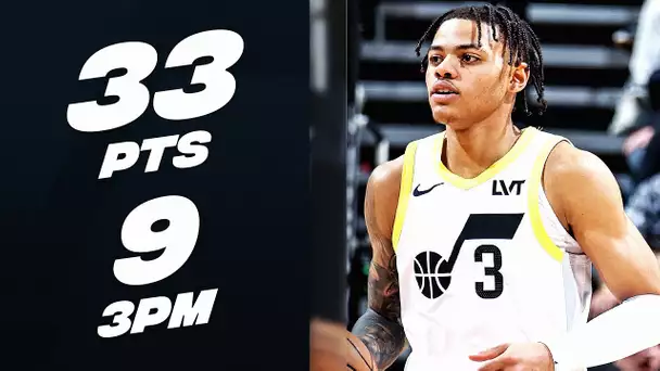 Keyonte George Ties NBA Rookie 3-Point Record (9 Threes Made) | February 15, 2024