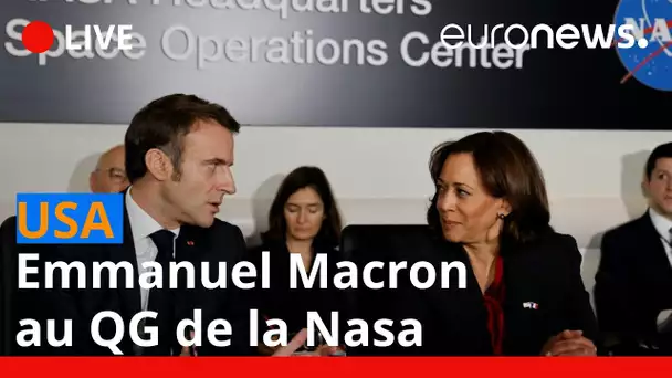 En direct | Etats-Unis : Emmanuel Macron au QG de la Nasa