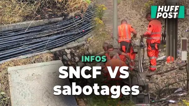 En quoi consistent les travaux de la SNCF après les sabotages de la nuit