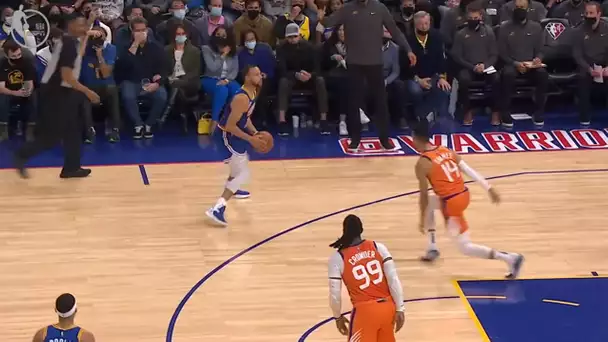 Steph Breaks Out NASTY Stepback Three!