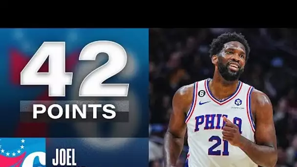 Joel Embiid Posts DOUBLE-DOUBLE In Sixers Win With 42 PTS & 10 REB!