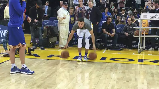 Stephen Curry's Full Pre-Game Routine for Trail Blazers/Warriors!