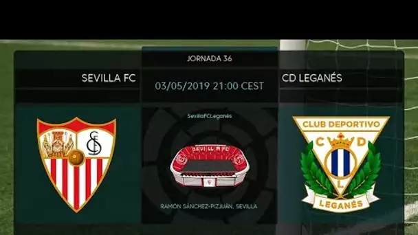 Calentamiento Sevilla Fc vs CD Leganés