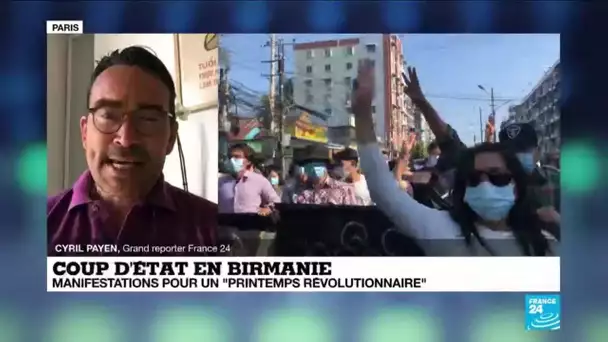 Coup d'Etat en Birmanie : des manifestants appellent à un "printemps révolutionnaire"