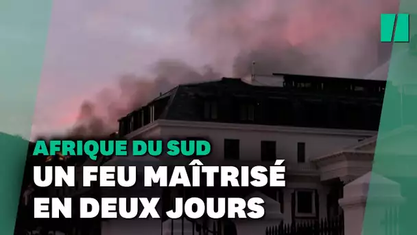 Au Cap, le feu au Parlement sud-africain est désormais maîtrisé