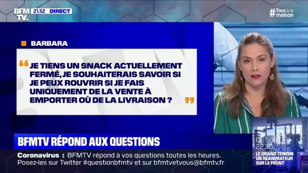 Puis-je rouvrir mon snack en faisant de la vente à emporter ou de la livraison ? BFMTV vous répond