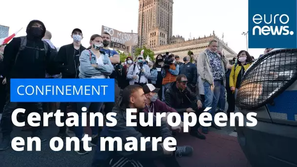 En Europe, le ras-le-bol des citoyens confinés : ils manifestent contre les restrictions