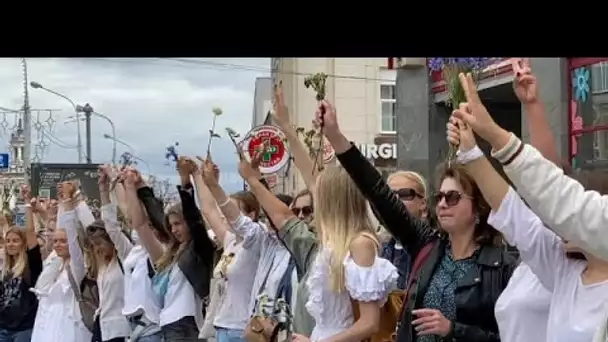 En Biélorussie, des femmes contre Loukachenko