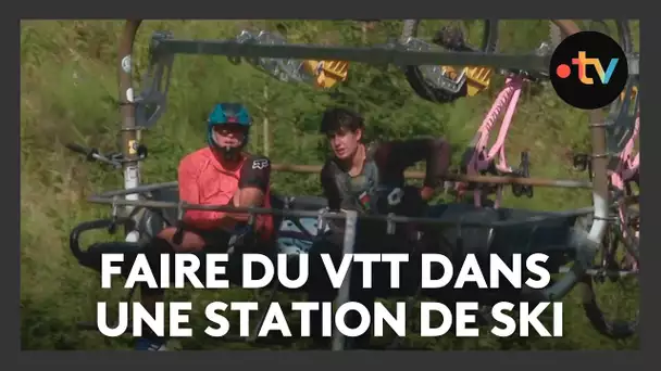 Le VTT de descente a un franc succès : "on peut avoir plusieurs pistes pour plusieurs niveaux"