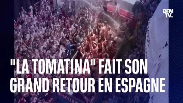 La "Tomatina" fait son grand retour après deux ans d'absence en raison de la pandémie