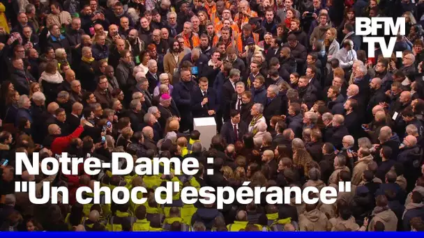 Notre-Dame: le discours d'Emmanuel Macron au cœur de la cathédrale rénovée