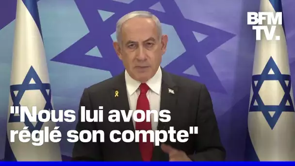 L'intégralité du discours de Benjamin Netanyahu après la mort de Yahya Sinouar, chef du Hamas