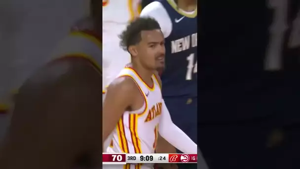 Trae Young With The No Look Dime To Johnson For The SLAM! 👀🔥|#Shorts