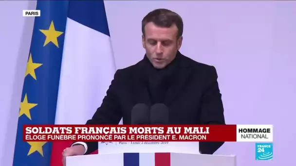 REPLAY - Hommage aux 13 soldats français morts au Mali : éloge funèbre d'Emmanuel Macron