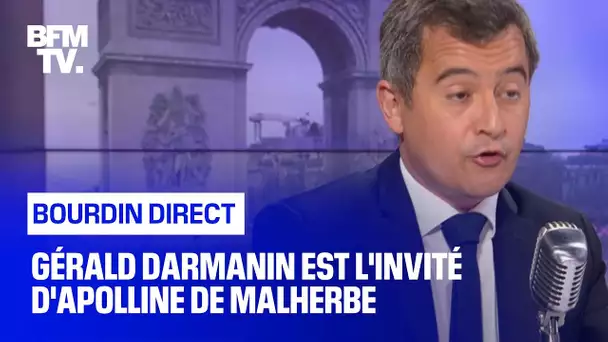 Gérald Darmanin face à Apolline de Malherbe en direct