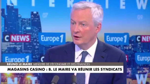 Casino : «J'ai reçu les syndicats de Casino il y a une semaine, je les recevrai à nouveau aujourd…