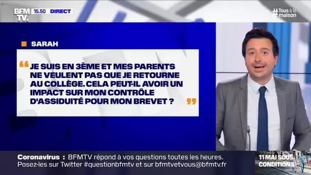 En 3e, mes parents ne veulent pas que je rentre au collège, vais-je être pénalisée ?