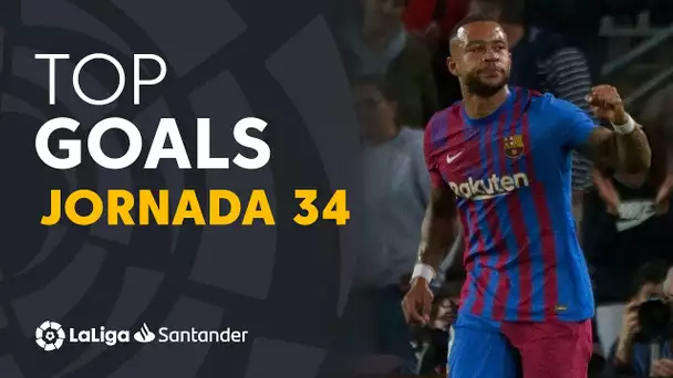 Todos los goles de la jornada 34 de LaLiga Santander 2021/2022