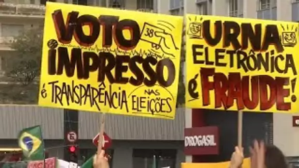 Brésil : manifestations pro-Bolsonaro contre le système électoral