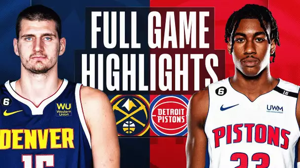 NUGGETS at PISTONS | FULL GAME HIGHLIGHTS | March 16, 2023