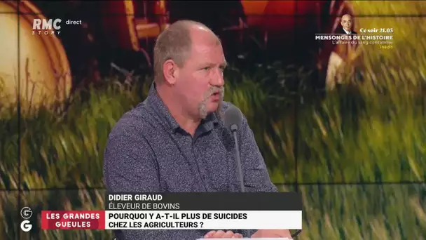 "En 18 mois, il y a 4 agriculteurs qui se sont suicidés autour de chez moi dans un rayon de 5 km"