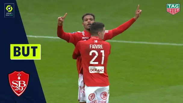 But Steve MOUNIE (80' - STADE BRESTOIS 29) STADE BRESTOIS 29 - FC GIRONDINS DE BORDEAUX (2-1) 20/21