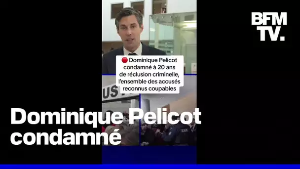 Dominique Pelicot condamné à 20 ans de réclusion criminelle