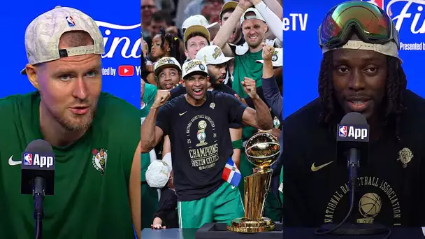 The Boston Celtics React To Winning The 2024 NBA Championship🏆