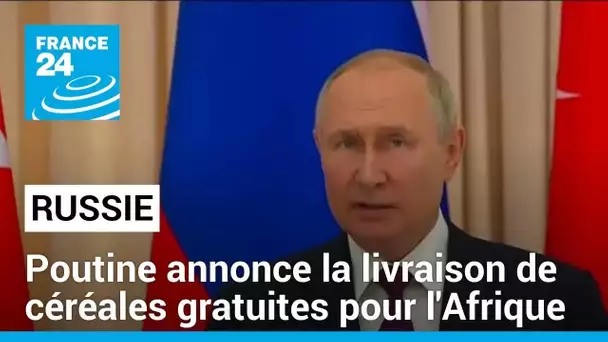 La Russie va livrer prochainement des céréales gratuites à six pays africains • FRANCE 24