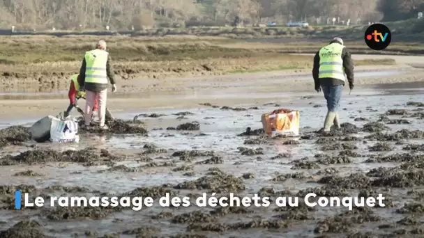 Le ramassage des déchets au Conquet