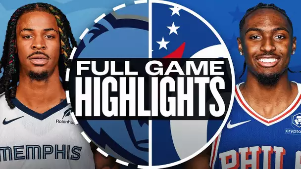 GRIZZLIES at 76ERS | FULL GAME HIGHLIGHTS | November 2, 2024