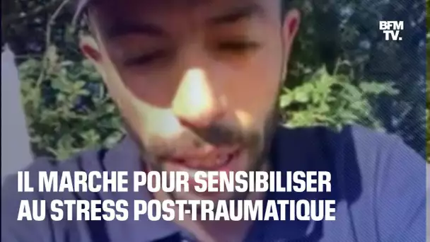 Vétéran de l'armée, il marche pour sensibiliser au syndrome post-traumatique