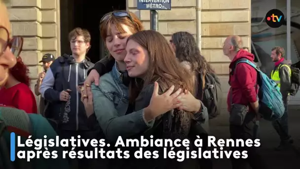 Législatives. Ambiance à Rennes après les résultats des législatives