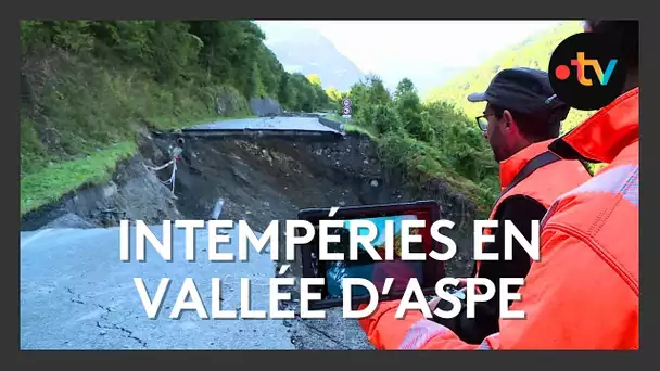 Intempéries en vallée d'Aspe, réseau téléphonique endommagé